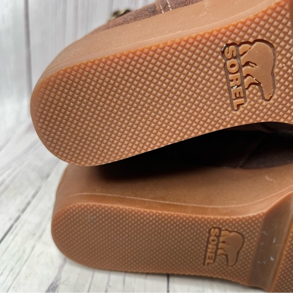 Sorel Womens 8 Brown Suede Toronto Wedge Midcalf Waterproof Boots NL2117-248 - Picture 3 of 13